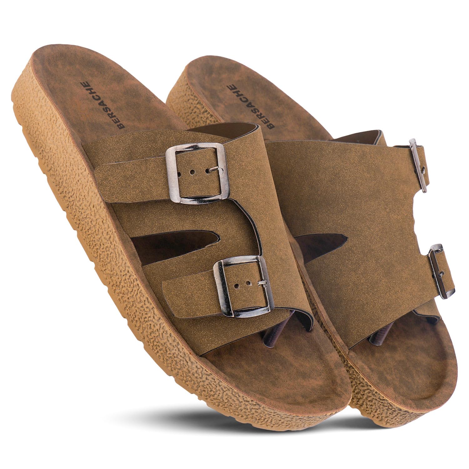 Extra Soft Classic Casual CHAPPAL with Regular wear Ultra Soft Tan Wedges for Men's-image-24