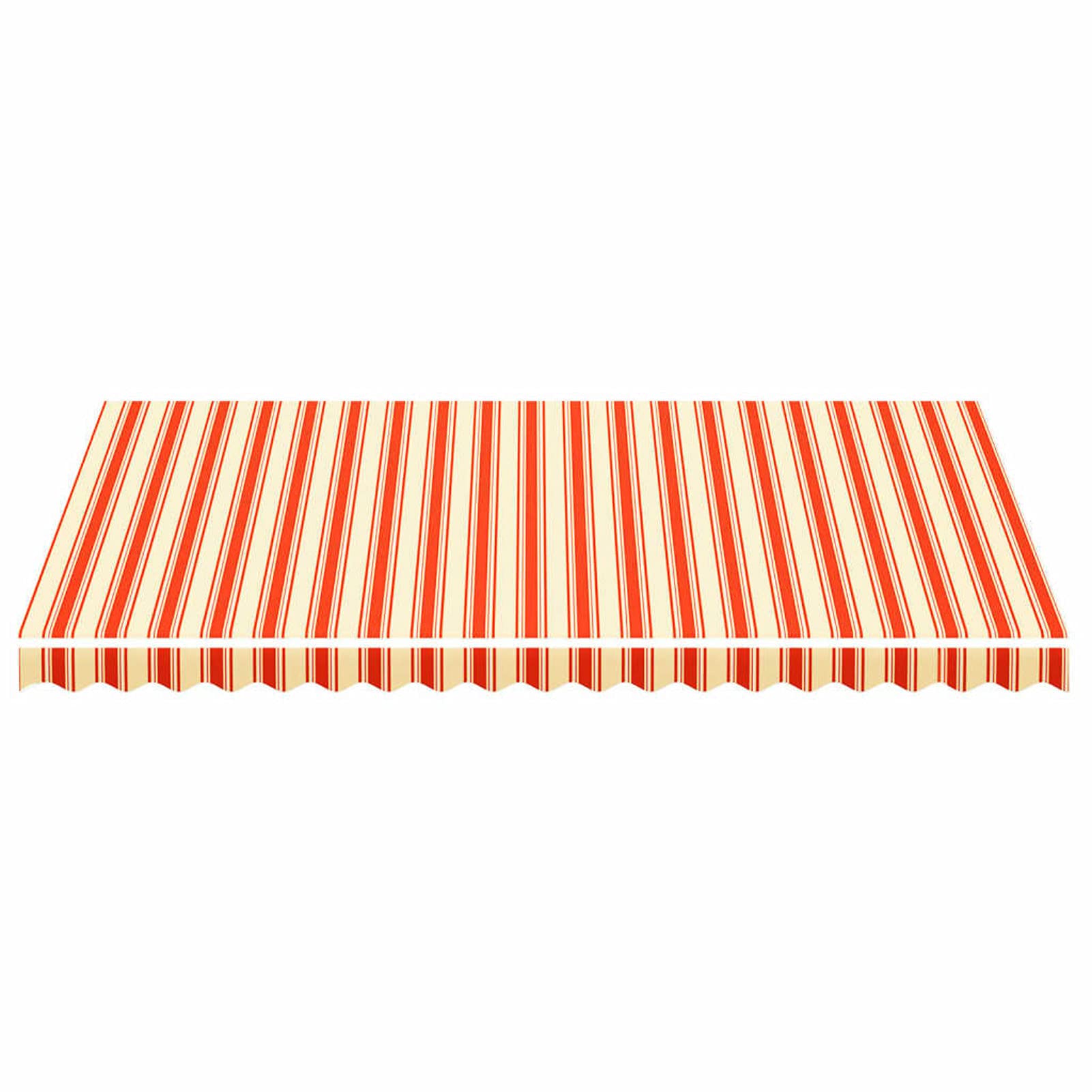 Homgoday Tessuto di ricambio per tenda da sole giallo e arancione, 4,5 x 3 m, tenda di ricambio per tenda da sole per esterni, adatto per telaio della tenda da sole 450 x 300 cm (cornice non inclusa)