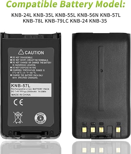 Miniatura 2 de Batería KNB-57L KNB-35 KNB-35L 2023 nueva versión 2000mAh para batería Kenwood TK-3140 TK2140 TK2170 TK2360 TK3160 TK3170 TK3173 TK3360 NX320