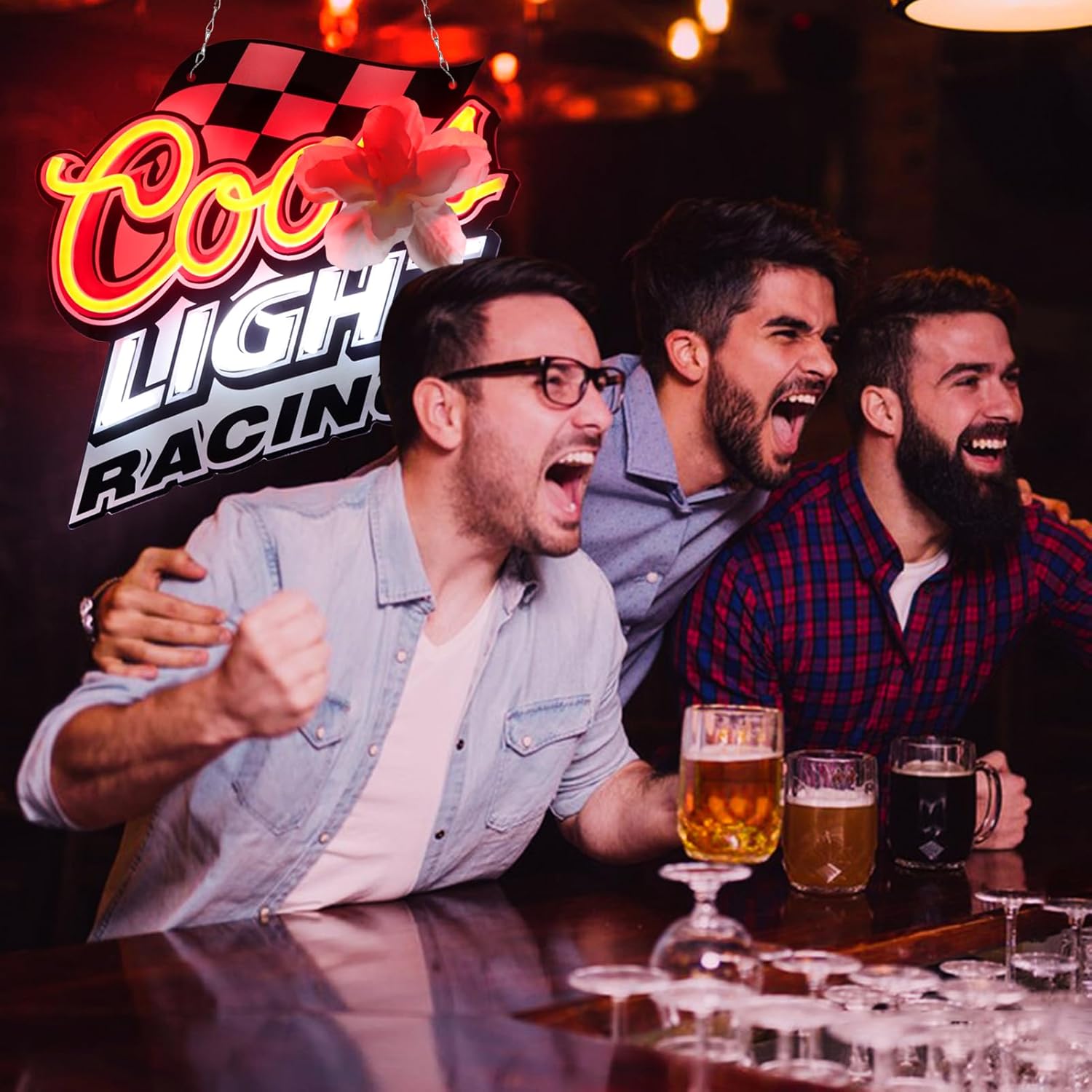 JFLLamp Crs Racing Neon Signs for Wall Decor Crs Banquet Neon Lights for Bedroom Led Signs Suitable for Dormitory Man Cave Christmas Gift - Image 6