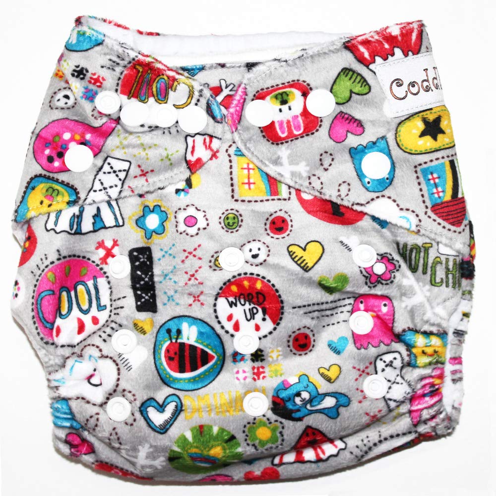 Coddle Baby Pocket Cloth Diaper with 3 Layer Microfiber Insert