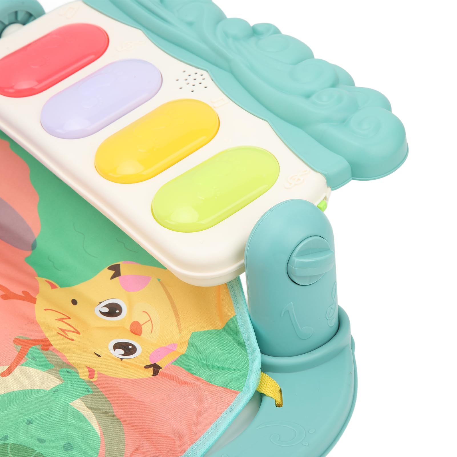 Baby Kick Piano Soft 5 giocattoli pendenti Tappetino da palestra musicale portatile per bambini con luce da 0 a 12 mesi