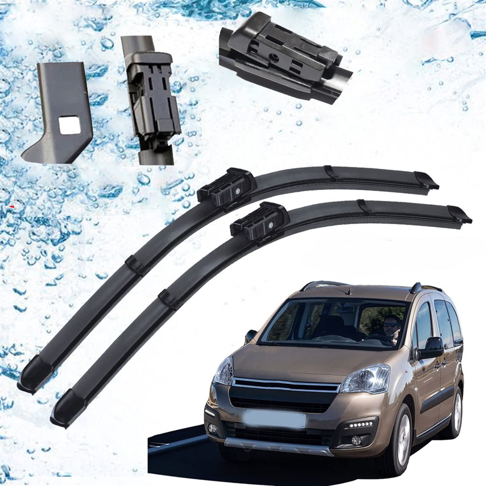Auto Tergicristallo Auto Tergicristallo Spazzole Spazzole Accessori Auto per Citroen Berlingo B9 2008 2009 2010 2011 2012 2013 2014 2015 2016 2017 2018