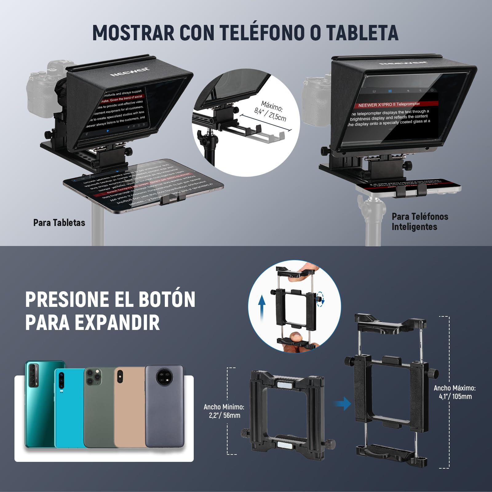 NEEWER X1 Pro II Teleprompter 9