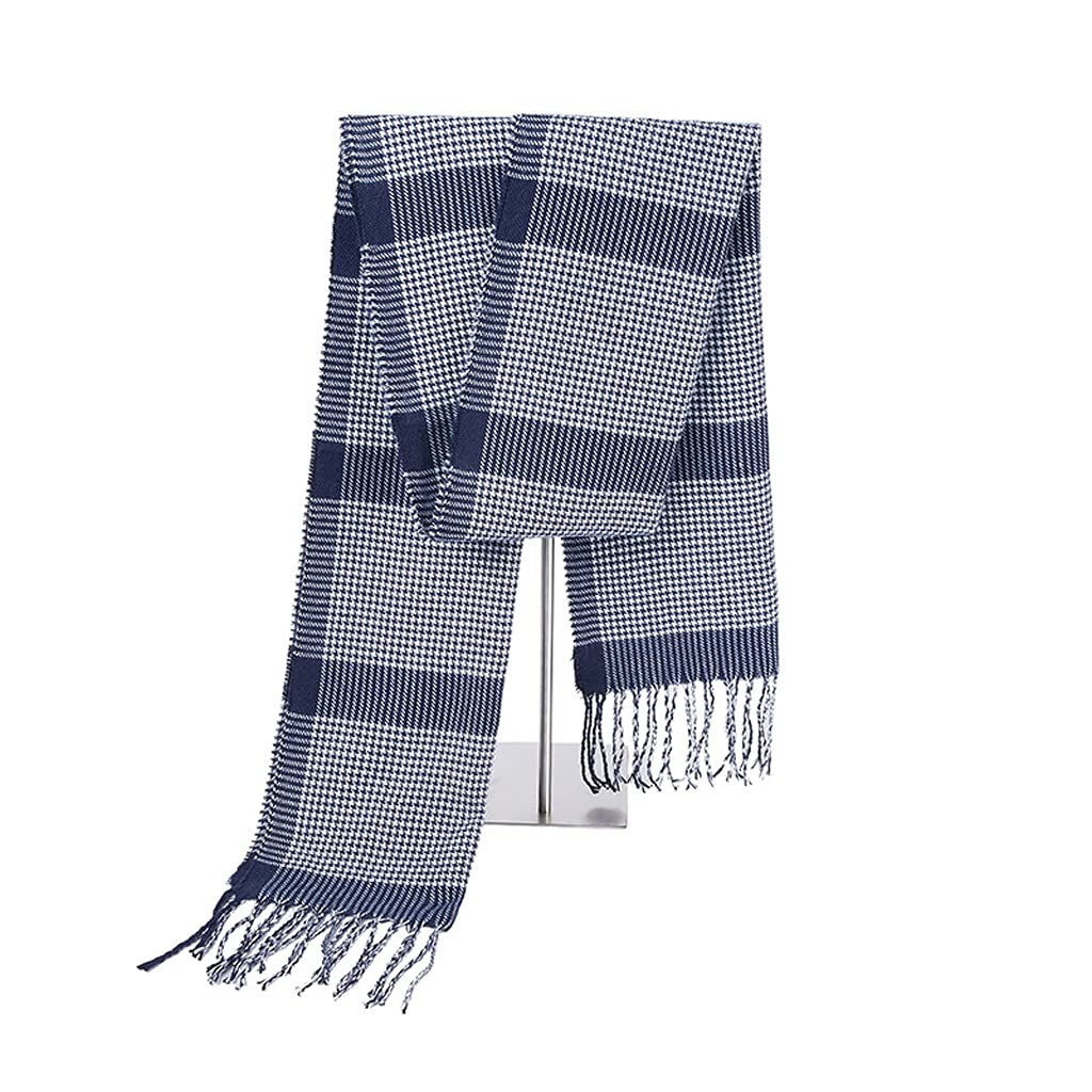 Écharpe en cachemire imitation homme hiver long chale chaud a carreaux pour grand froid
