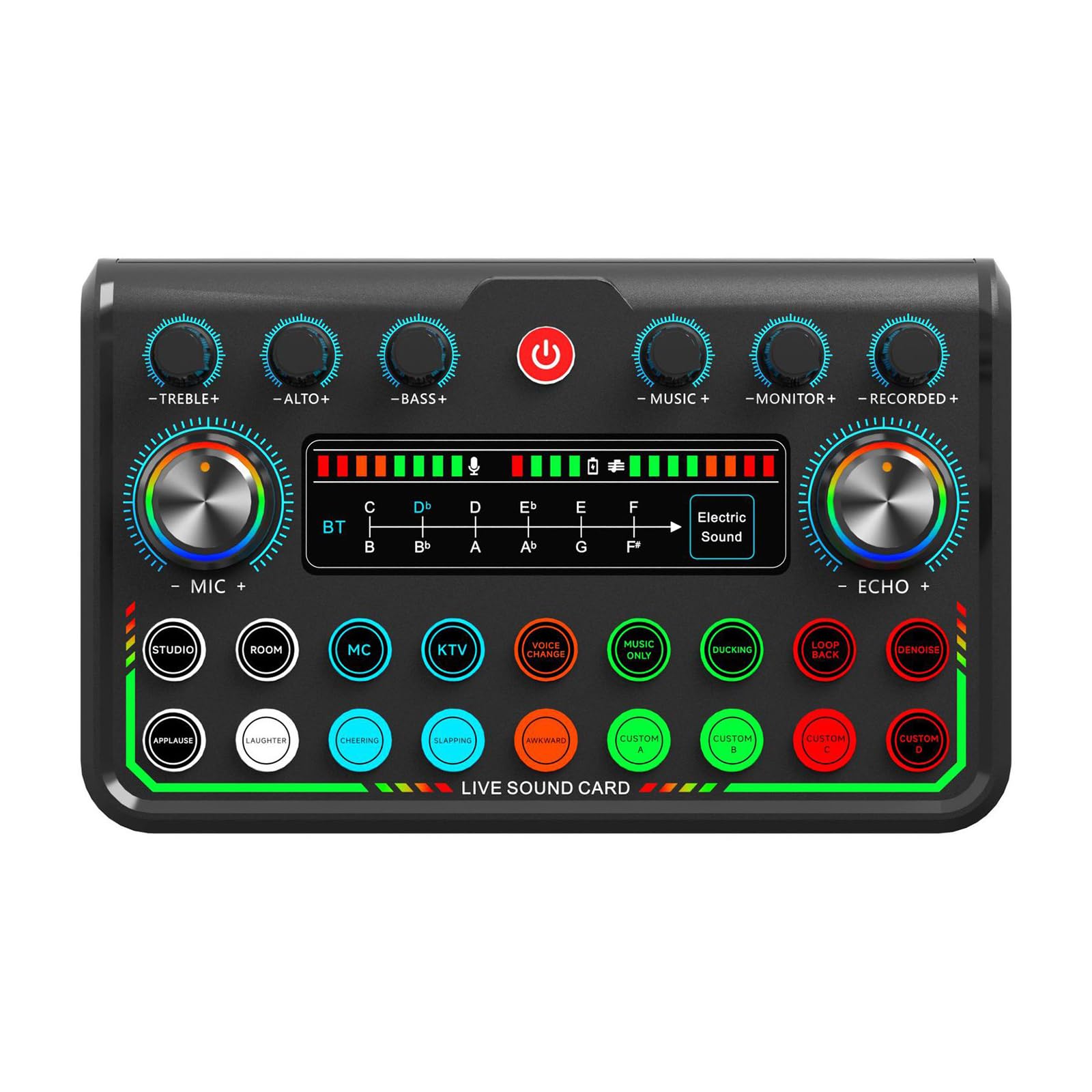 Scheda audio USB Trasmissione Live Scheda audio Avanzata Decodifica Acustica Facile Controllo Per Creatori di Contenuti E Musicisti Interfaccia Audio USB
