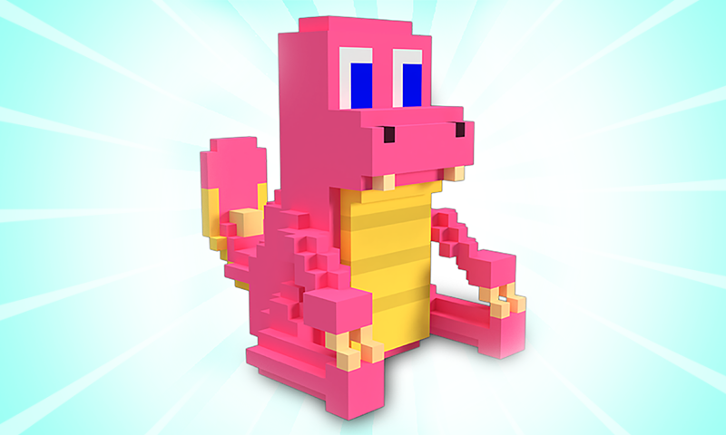 Dinosaurs 3D Color By Number - Voxel Animals Paint Book - App on