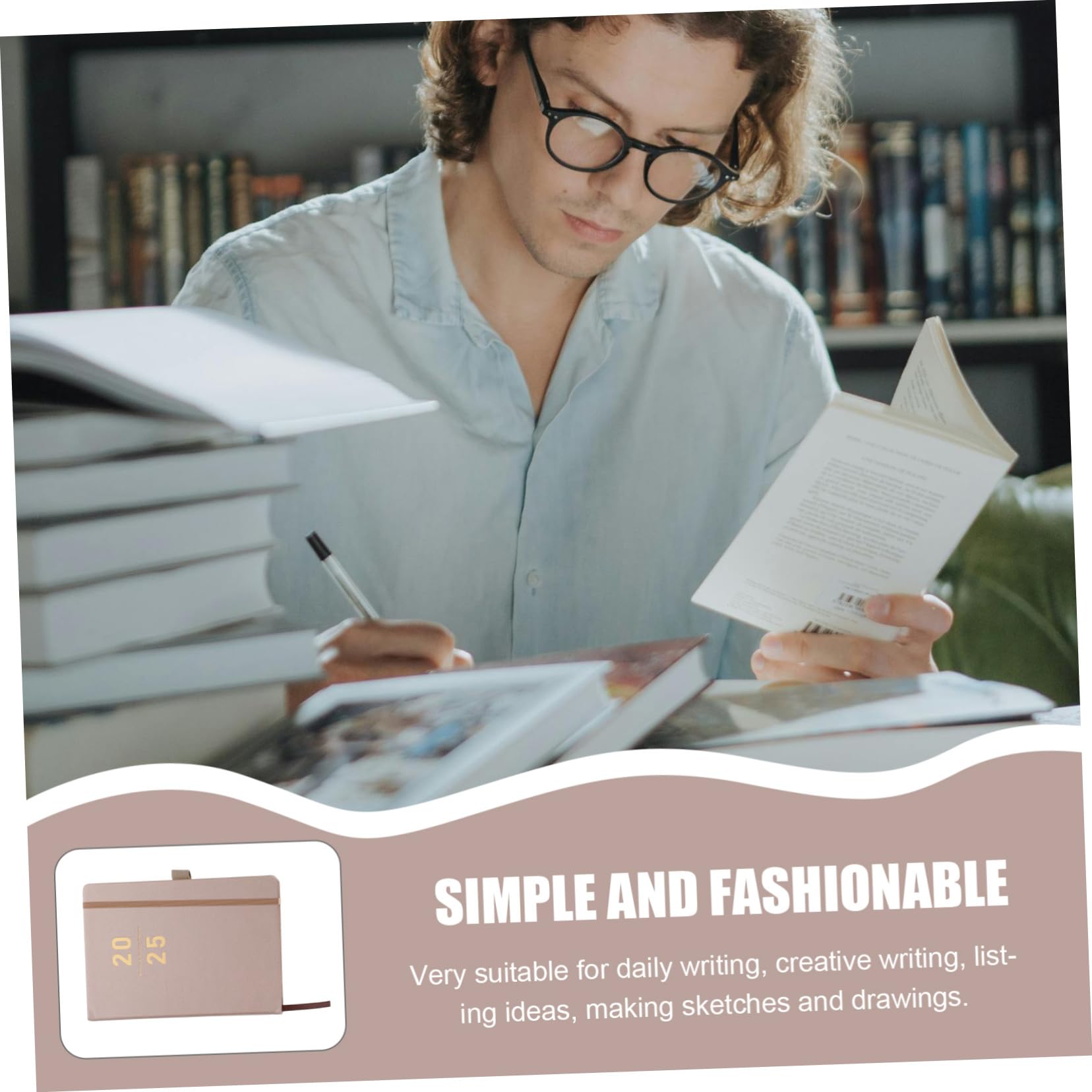 Agenda Settimanale Con Copertina Sintetica Planner Multifunzionale Per Scuola e Ufficio Notebook Con Spessa e Resistente All Inchiostro Accessorio Casa Pratico e Elegante