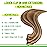 LORIEN Clip in Hair Extensions Real Human Hair, 16 Inch 90g, 4/27 Chocolate Brown to Caramel Blonde, Clip in 100% Brazilian Remy Human Hair Extensions 8pcs Per Set with 18 Clips Double Weft