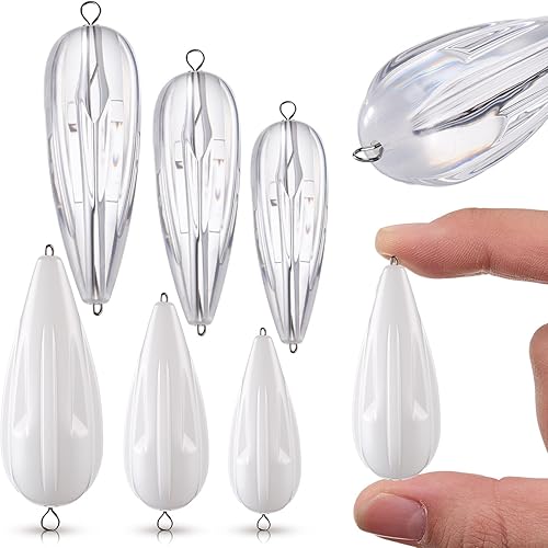 Miniatura 8 de 6 tapones de práctica de pesca de 6 tamaños mixtos, enchufe de práctica de cebo naranja para niños que mejoran las habilidades de lanzamiento (15