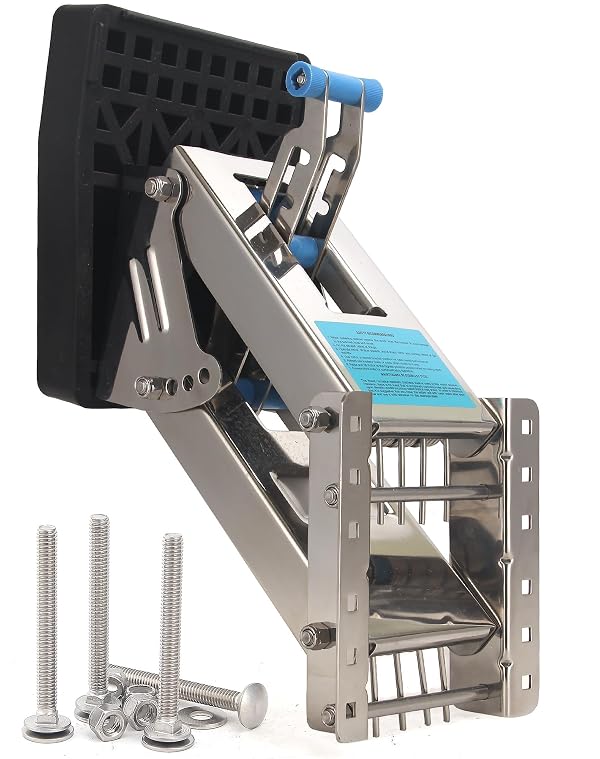 Outboard Motor Bracket Auxiliary Stainless Steel 20HP Heavy Duty Mounting Adjustable Board 2-Stroke by Mojiate - Used condition - US$99.53