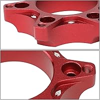 Vista 3 de NRG Innovations SRK-LOTH-RD Adaptador de buje para volante de juegos rojo Compatible con Logitech G923 G29 G920 G27, patrón de pernos de 6 X 70mm