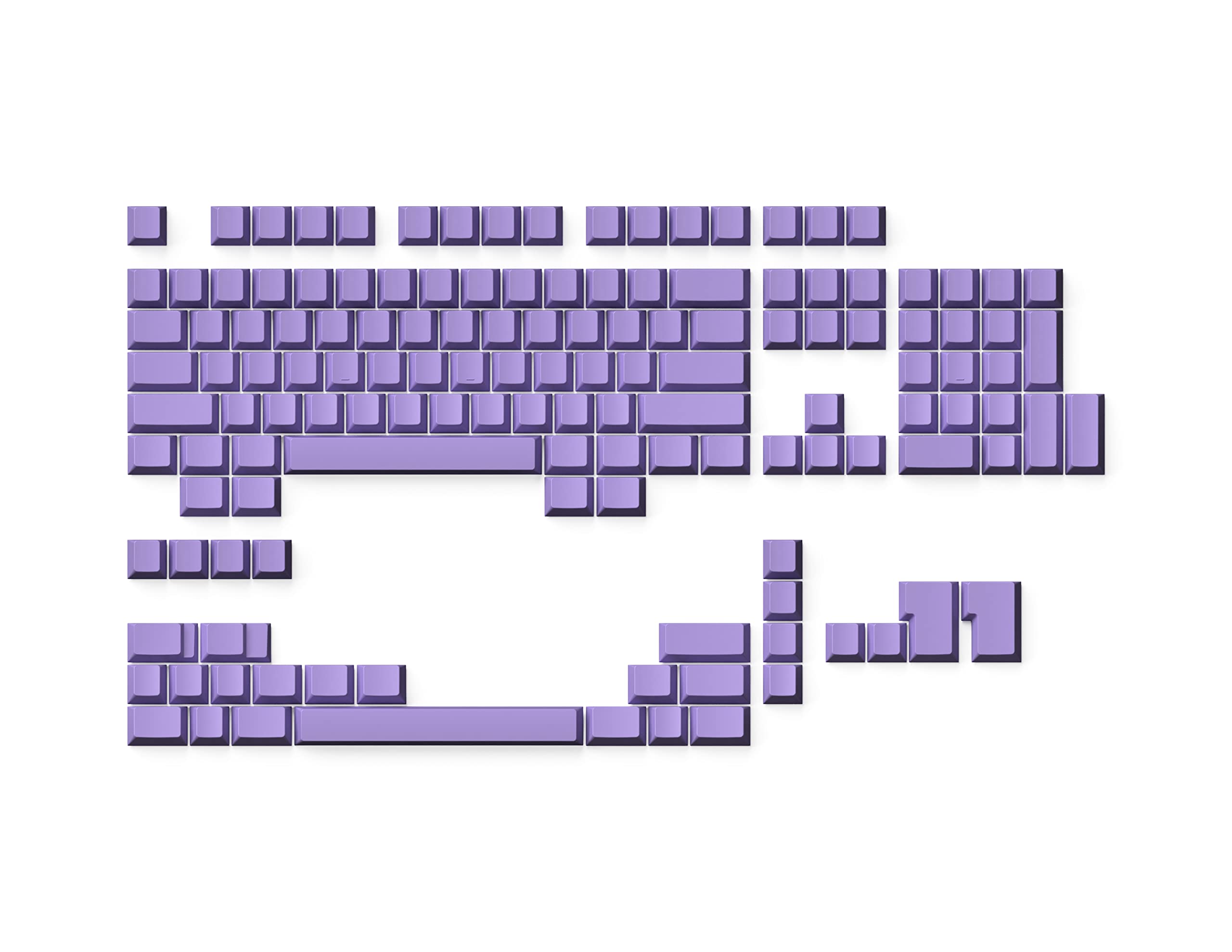 Ranked Blank Premium Keycap Set | 1.4 mm Thick PBT | Cherry Profile for Mechanical Keyboard (Lavender, 139 Keys)