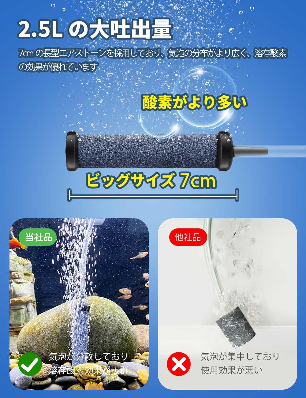 Amazon | WANKOO エアーポンプ 釣り 水槽 ポンプ ブクブク エアポンプ