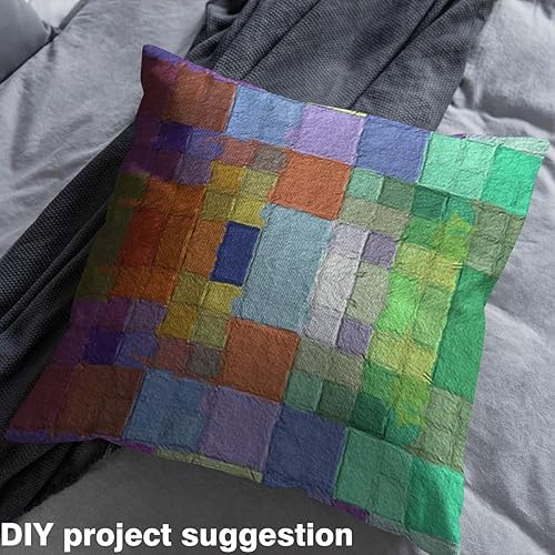 Miniatura 4 de Feelyou The Yard, tela geométrica colorida de The Yard, tela cuadrada de tapicería de arte abstracto arcoíris para sillas, sofá, estampado