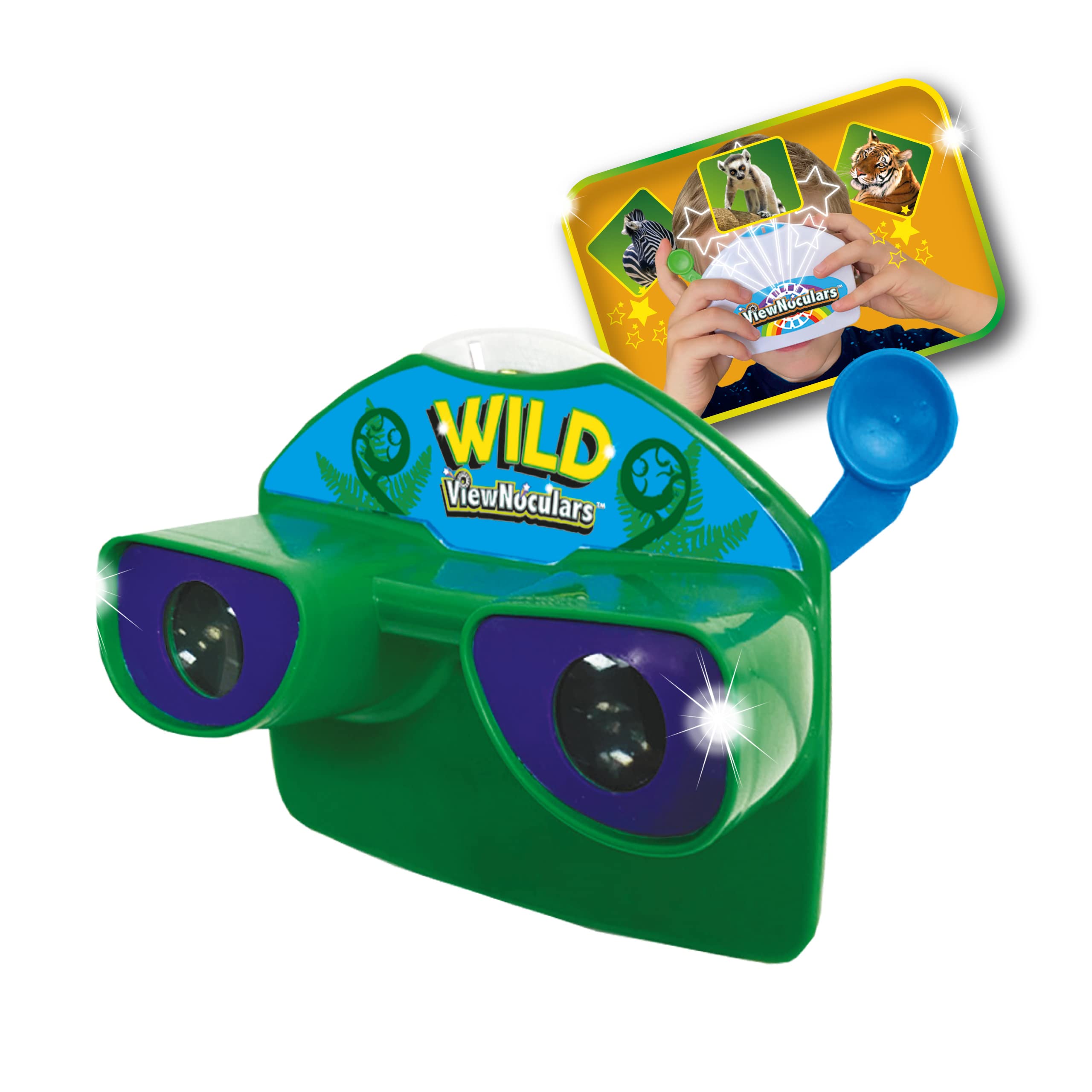 ViewNoclulares Deluxebase Wild Animal Edukacyjny wizjer kołowrotka 3D dla dzieci