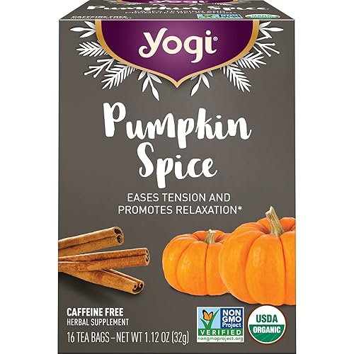 Yogi Tea Pumpkin Spice Tea  16 bolsas de té por paquete (4 paquetes)  Bolsas de té de especias de calabaza orgánica de edición limitada  Perfecto disponible en Yaxa El Salvador