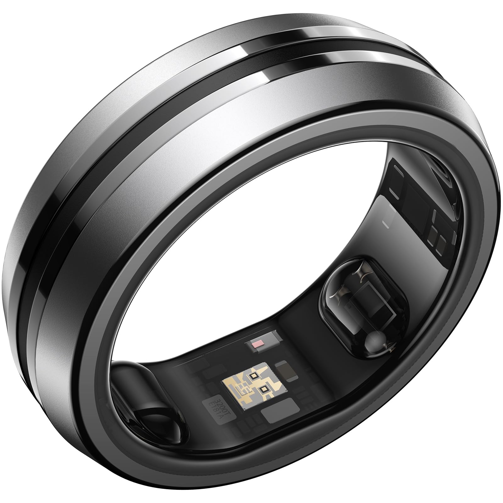 RENPHO Lynx Smart Ring-All Day Sleep & Activity Tracking, Includes Charging Case, Gifts for Men, 7-Day Battery Life, Subscription-Free App for iOS &
