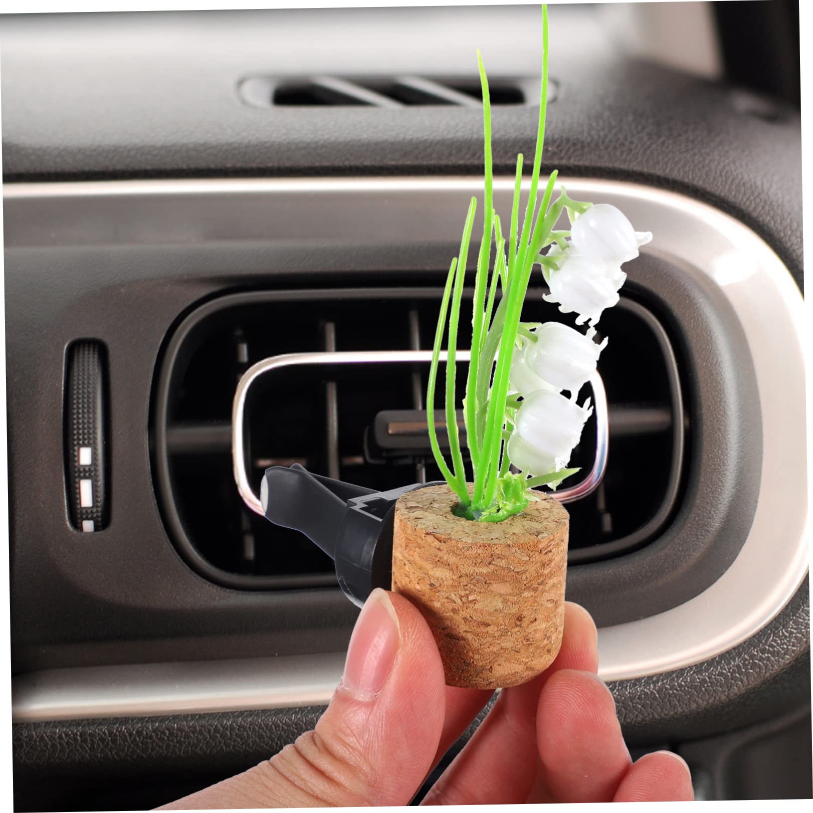 SOLUSTRE 5pezzi Clip Per Diffusore Di Aromi Per Auto Decorazione Ventilazione Creativa Con Piante Grasse Facile Da Installare Per Casa e Ufficio Materiale Resistente e Duraturo Design