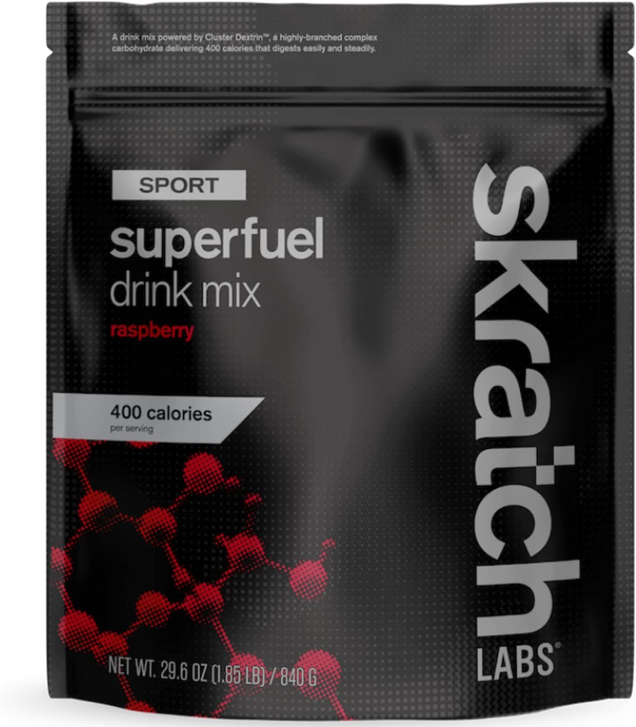 Skratch Labs Superfuel Carbohydrate Powder Drink Mix, Carbohydrate Supplement with Cluster Dextrin and Electrolytes, Endurance Energy Drink, (Raspberry, 840 Grams : Health & Household