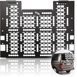 040 Parts Molle Board para VW T6.1, VW T6 Portabicicletas, portaequipajes Offroad Accesorios – Compatible con VW T6 Trasero Original para Camping y Equipamiento Exterior Organizador de maletero