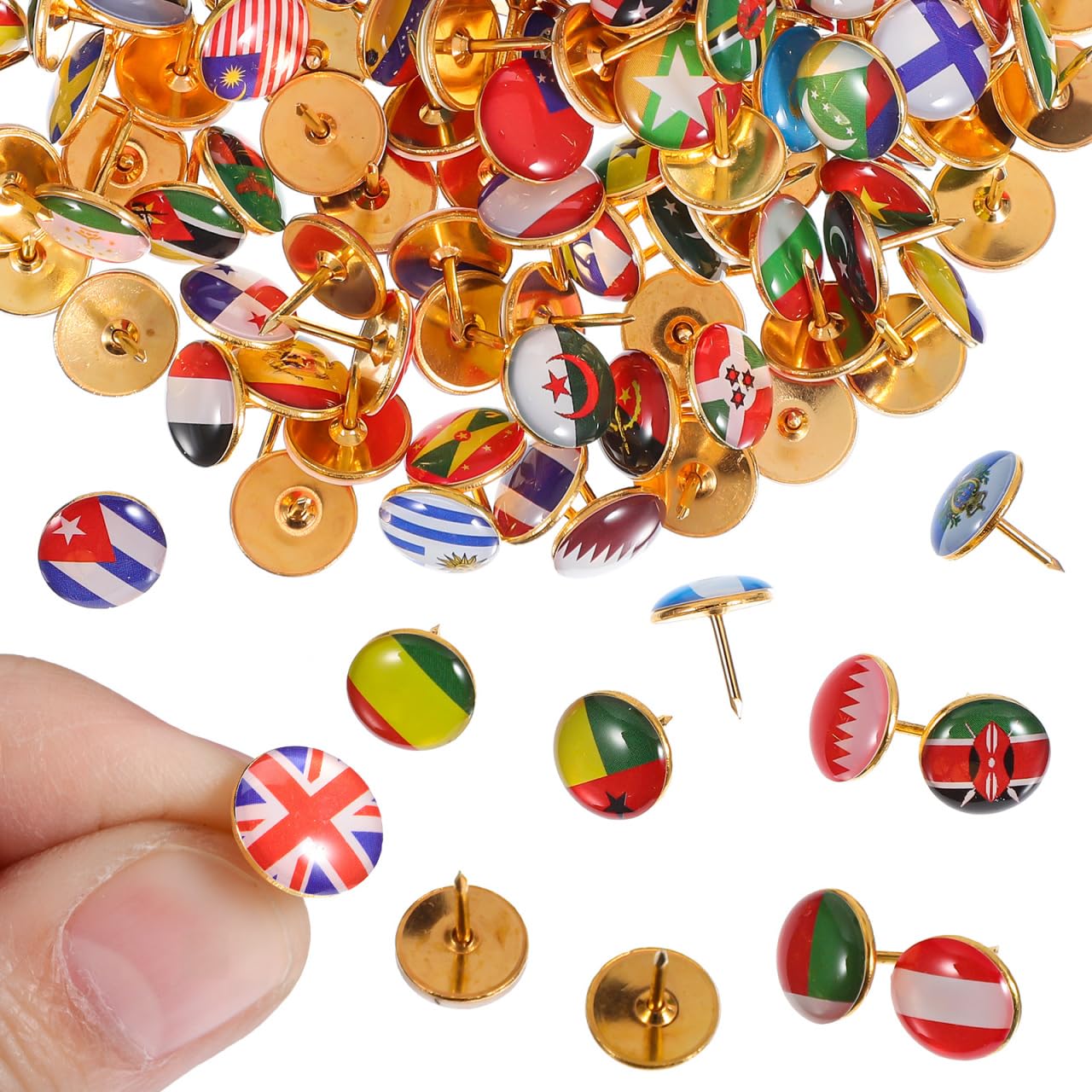 Chinchetas de banderas PartyKindom para evitar mapas aburridos