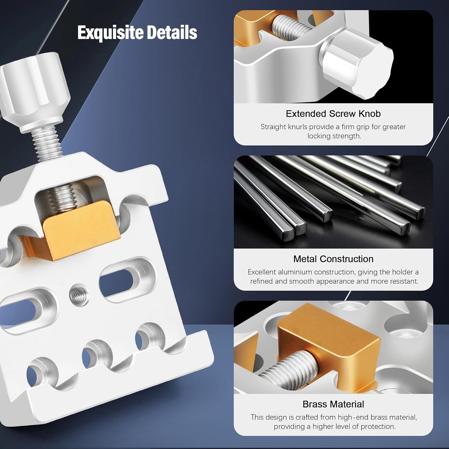 Astromania Medium Dovetail Clamp with One Brass Screw, Dovetail Mount Plate to Attach Finderscope Guidescope on Telescopes, Aluminum Metal Telescope Accessories for Astronomical Telescopes and Camera