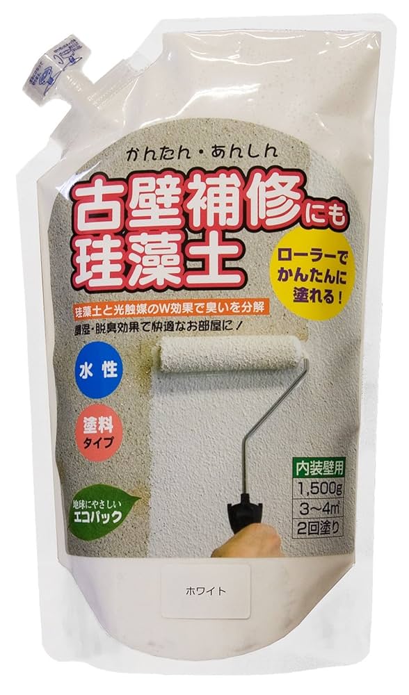 フジワラ化学 内装調湿性仕上塗材 かんたんあんしん珪藻土 Amazon | フジワラ化学 内装調湿性仕上塗材 かんたんあんしん