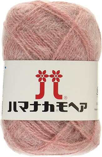 Amazon | ハマナカ モヘア 毛糸 並太 Col.62 ピンク 系 25G 約100M 5玉セット 0019 | 毛糸 通販