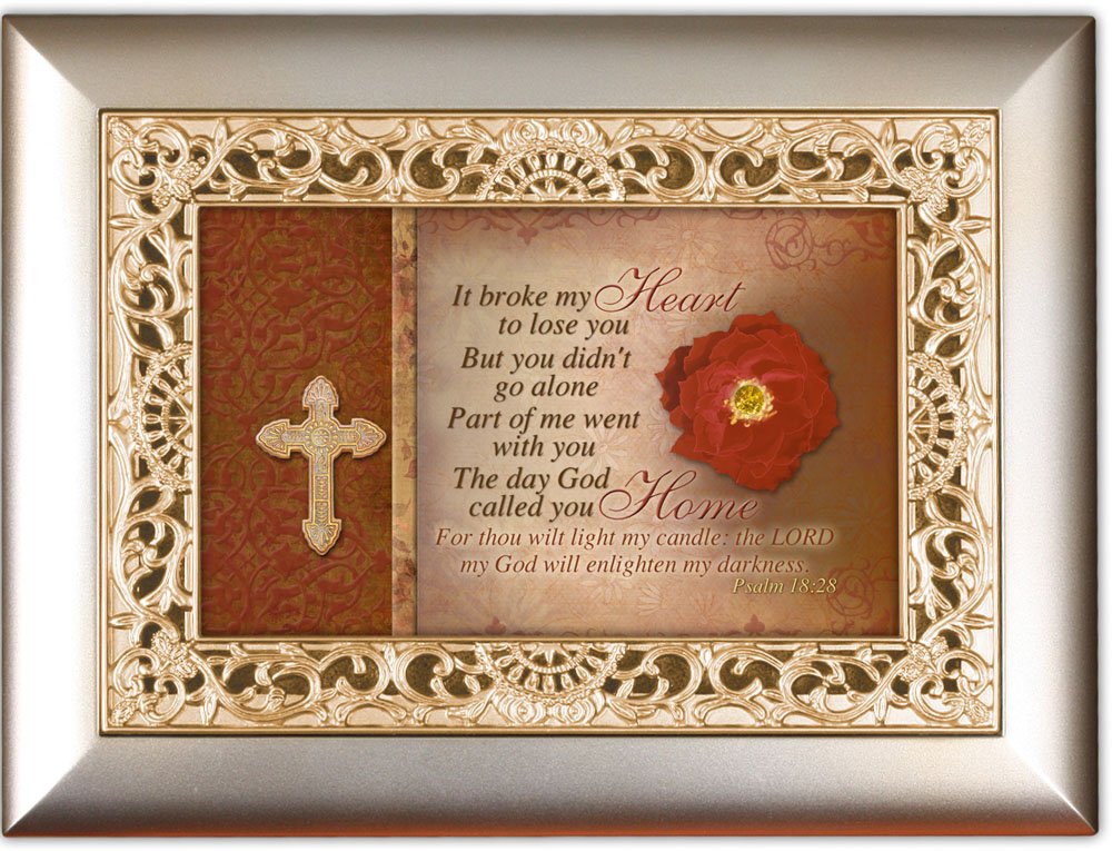 Boîte à musique commémorative Amazing Grace, cadeau de sympathie et condoléances