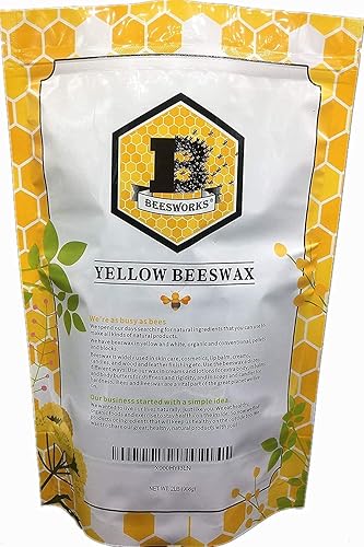 Miniatura 9 de Beesworks gránulos de cera de abeja amarillos 2 libras