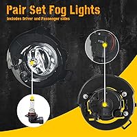 Vista 3 de Luces antiniebla para Nissan Frontier 2005-2009 (con parachoques pintado)/Nissan Pathfinder 2005-2012 (con parachoques pintado), 1 par de faros