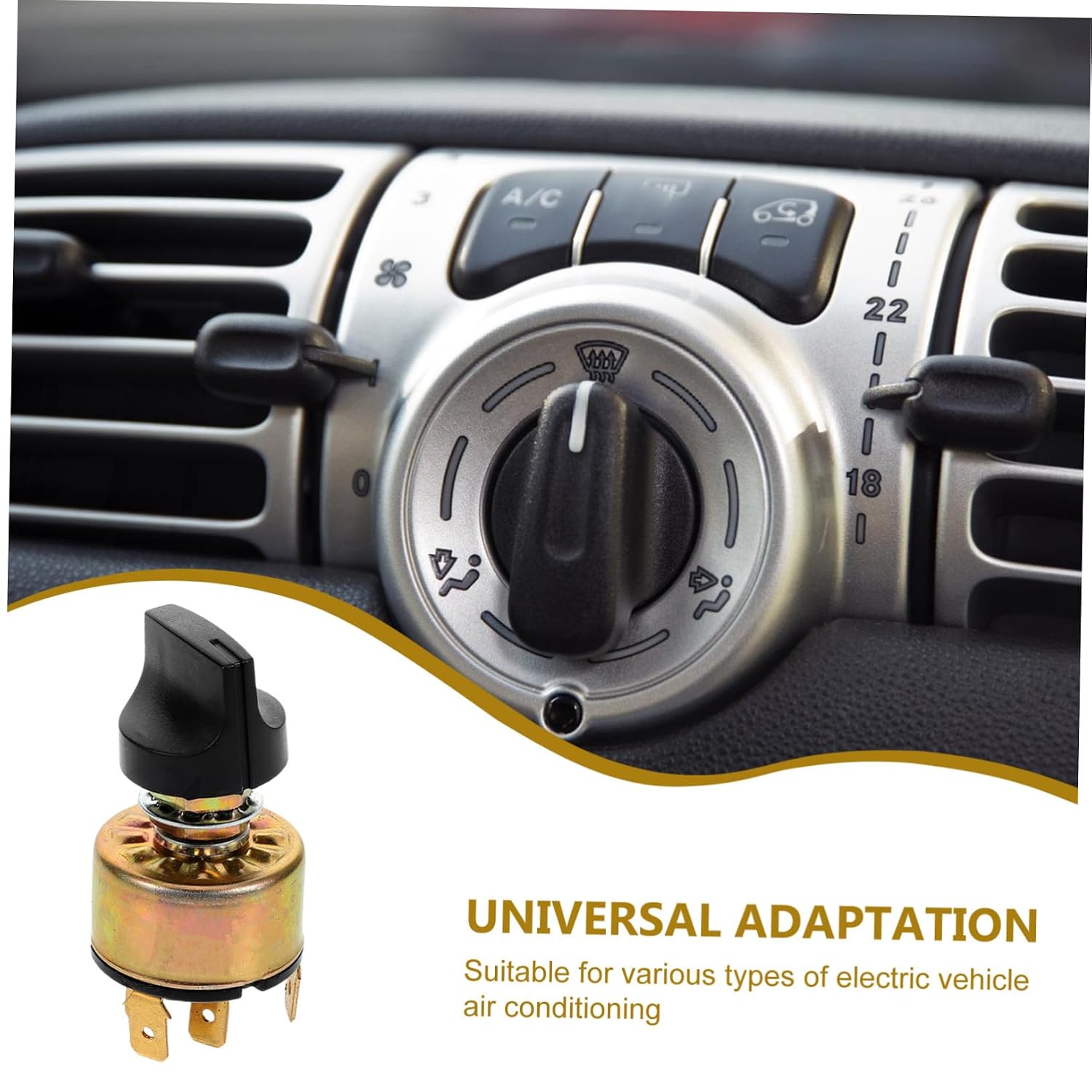 Mobestech Automotive Air Conditioning and Heater Control Knob Three Speed for Car Climate System Core and Build Fit for Enhanced Temperature Regulation