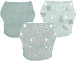 LA PETITE OURSE Reusable Swim Diapers – Adjustable, Washable & Leakproof Swimmers – Baby Swimming Diapers for Boys & Girls – Ideal for Swimming Lessons, Pool, Beach – Newborn to Toddler – 3 Pack
