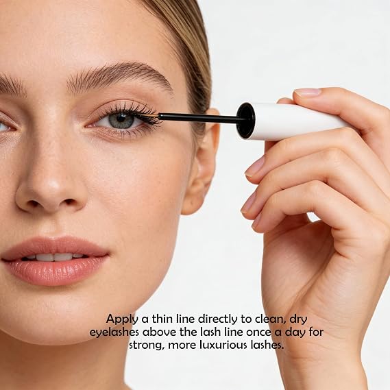 Lash Serum for Eyelash Growth - Peptides Grow Lashes and Brow Without Prostaglandin For Fuller, Longer, Thicker And Stronger Looking Lashes Safe For Eyelash Extension - Cruelty-Free 5ml