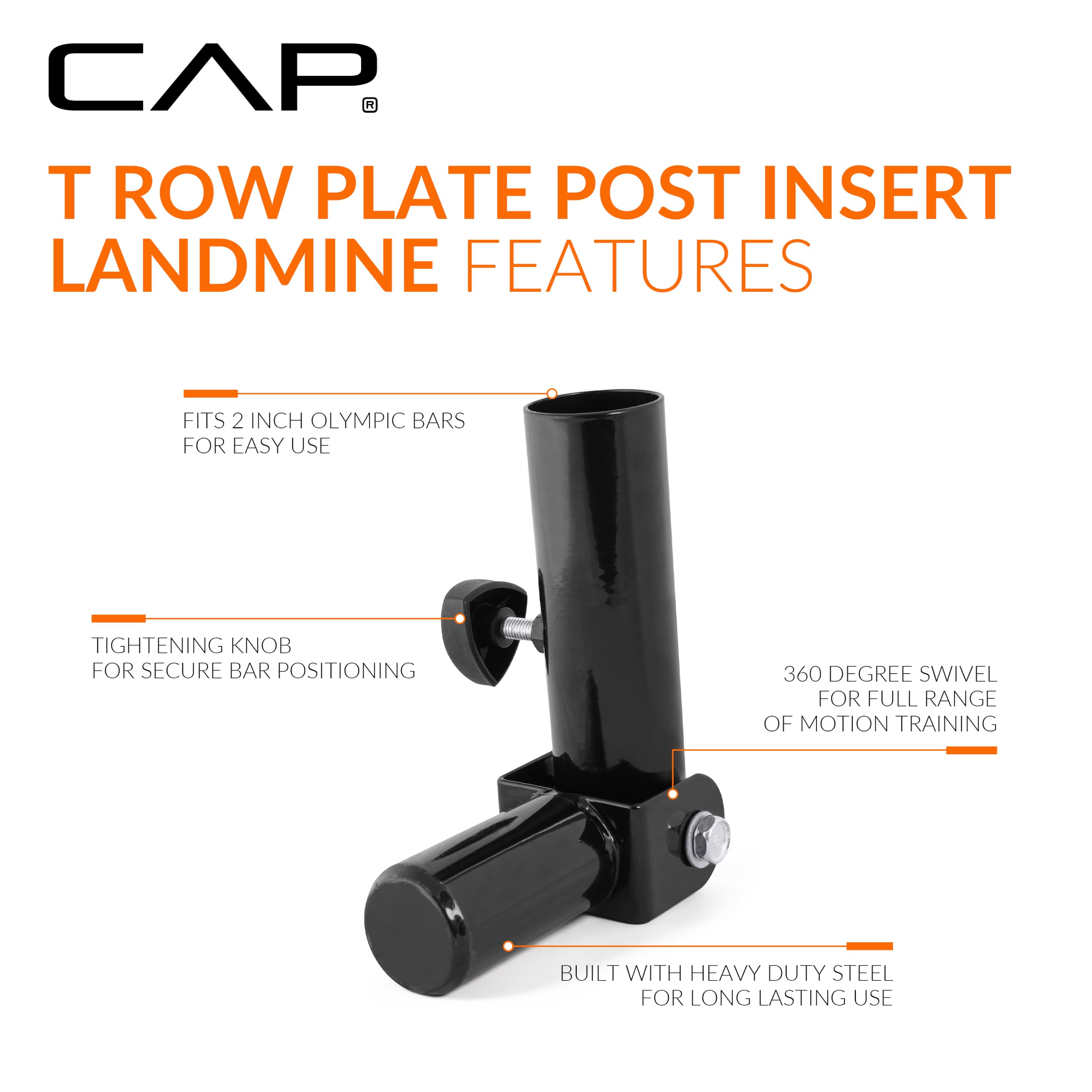 Amazon.co.jp: CAP バーベルプレート ポストインサート ランドマイン