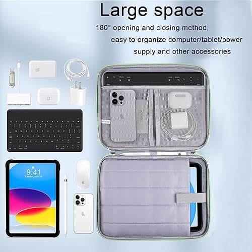 Miniatura 6 de Funda para tablet de 9 a 11 pulgadas, funda de transporte para iPad Pro 11 (2018-2022), iPad 10.9 (10. generación), iPad Air (54 generación), Galaxy
