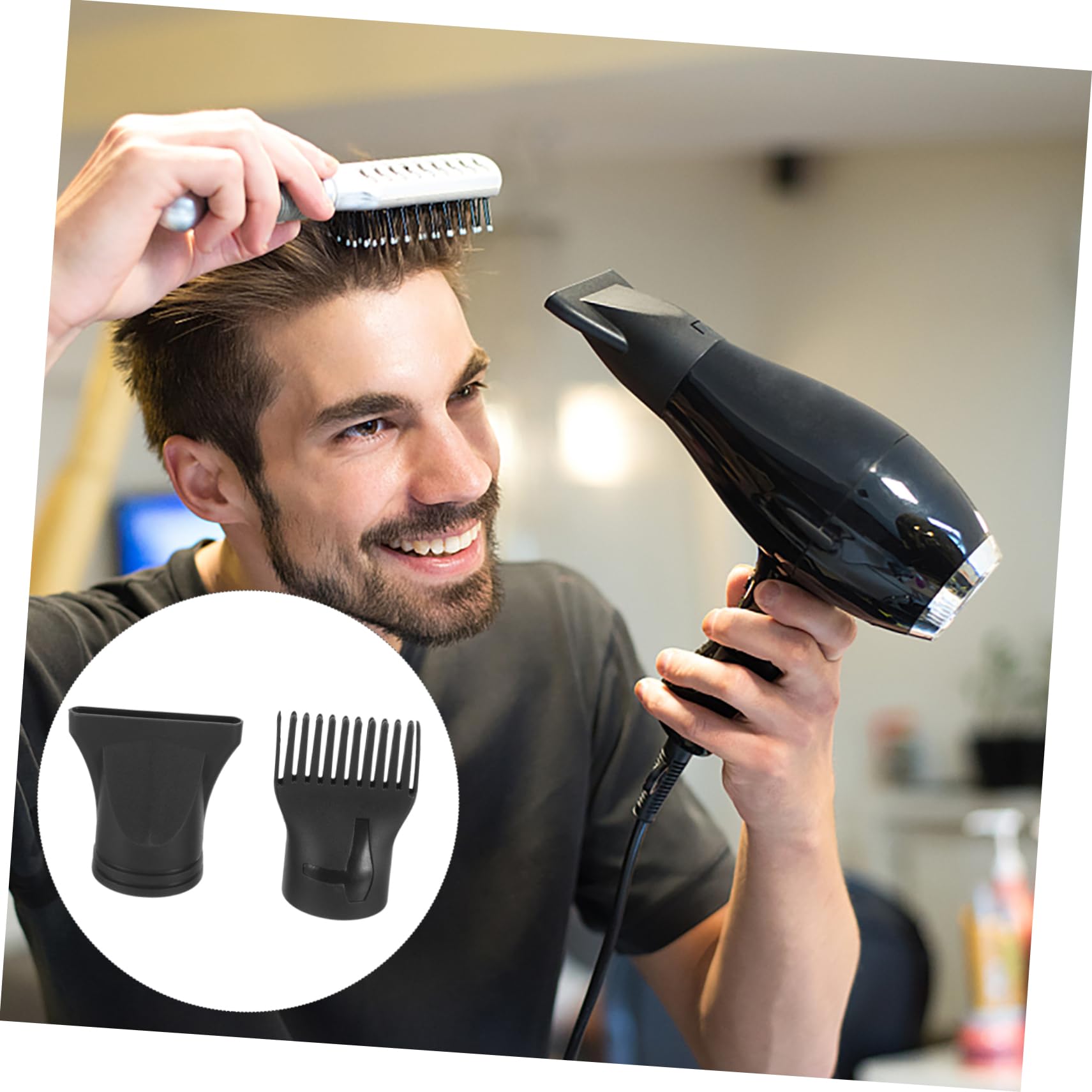Amazon.co.jp: PATKAW ヘアドライヤーノズルとコーム10個セット プロ