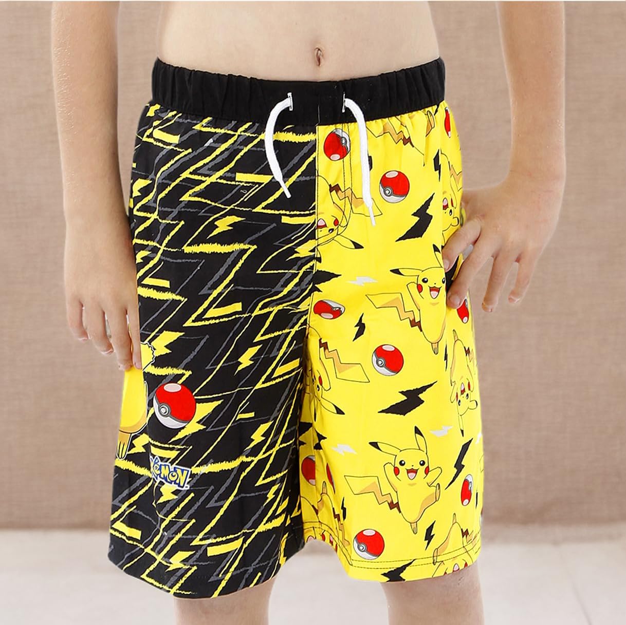 Pokémon Bañador Bañador para Niño con Bóxer Estilo Pikachu | | para Edades De 3 A 10 Años