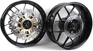 Arashi Disco de disco de roda dianteira e freio para HONDA CBR600RR 2007-2017 Acessórios de motocicleta CBR 600 RR CBR600 600RR 600CC Preto 1 conjunto 2008 2009 2010 2011 2012 2013 2014 2015 2016