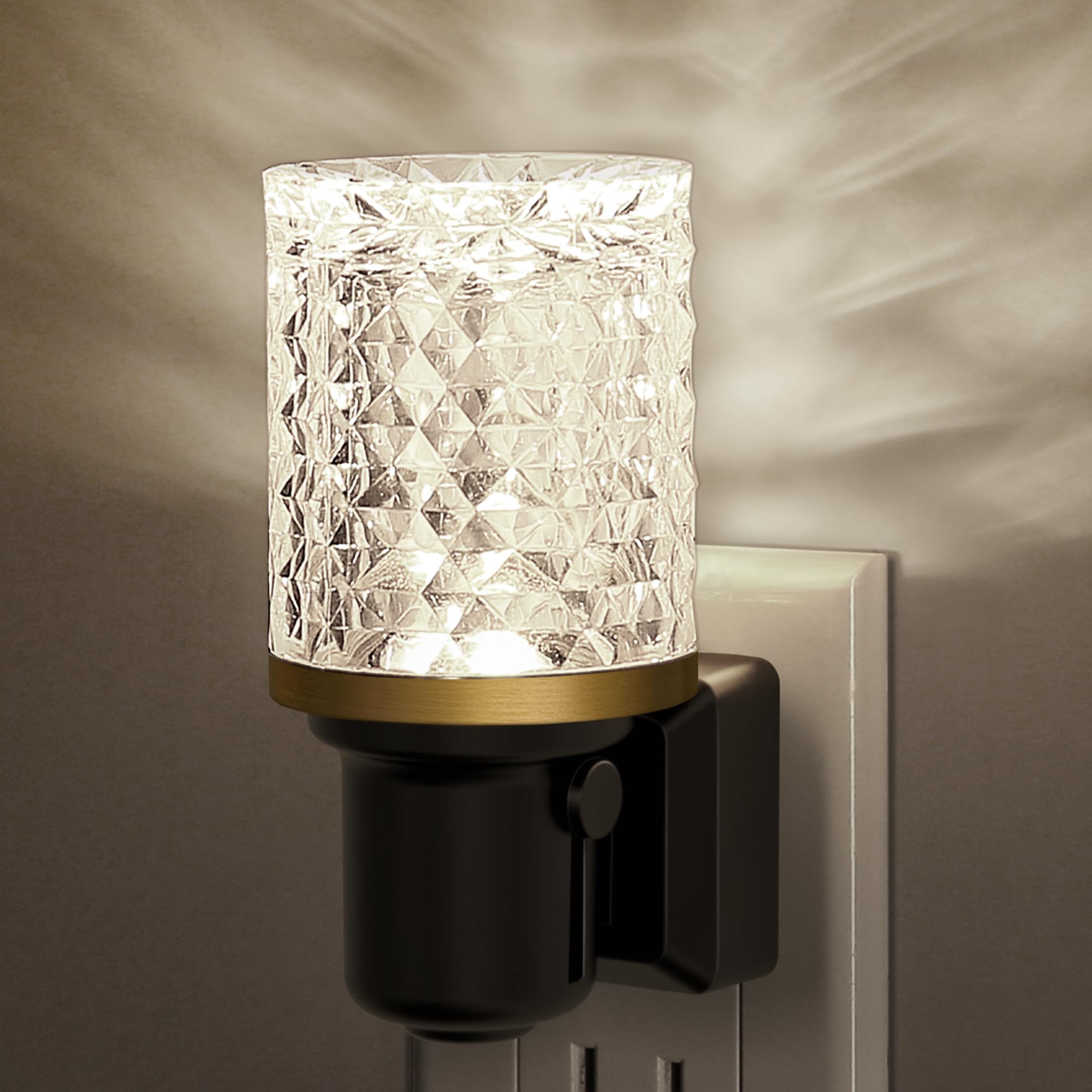 JandCase LED Night Light, Dimmable Night Lights Plug into Wall, 5000K White | Modern Nightlight with Auto On Off Light Sensor, Daylight White Night Light 0-100LM for Bathroom Hallway Bedroom Decor