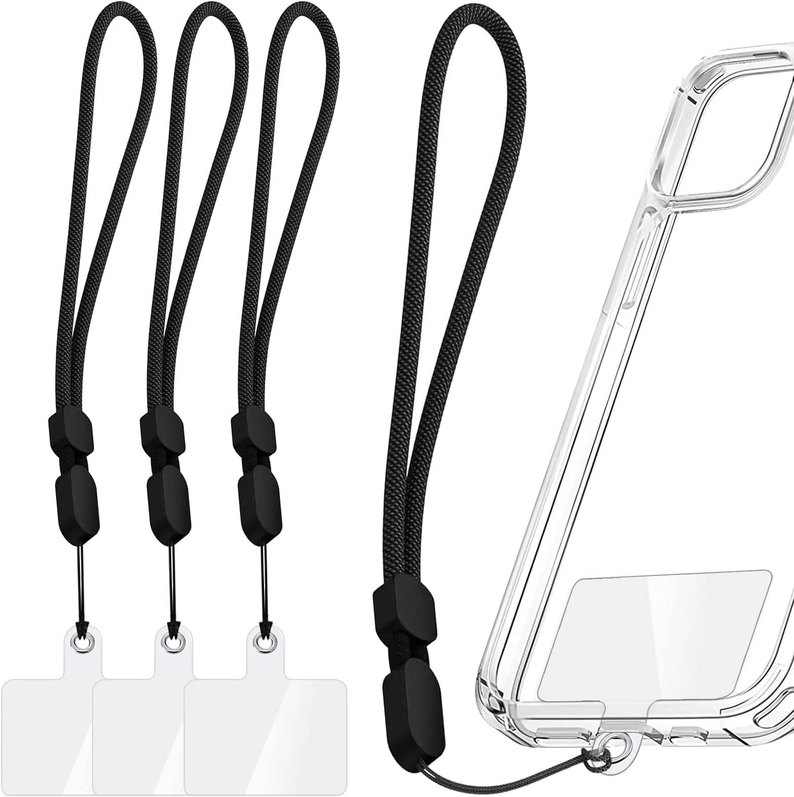 ZWZY Cell Phone Lanyard Strap Holder for Around The Hand with Wrist Tether Tab for Most Full Coverage Phones Case
