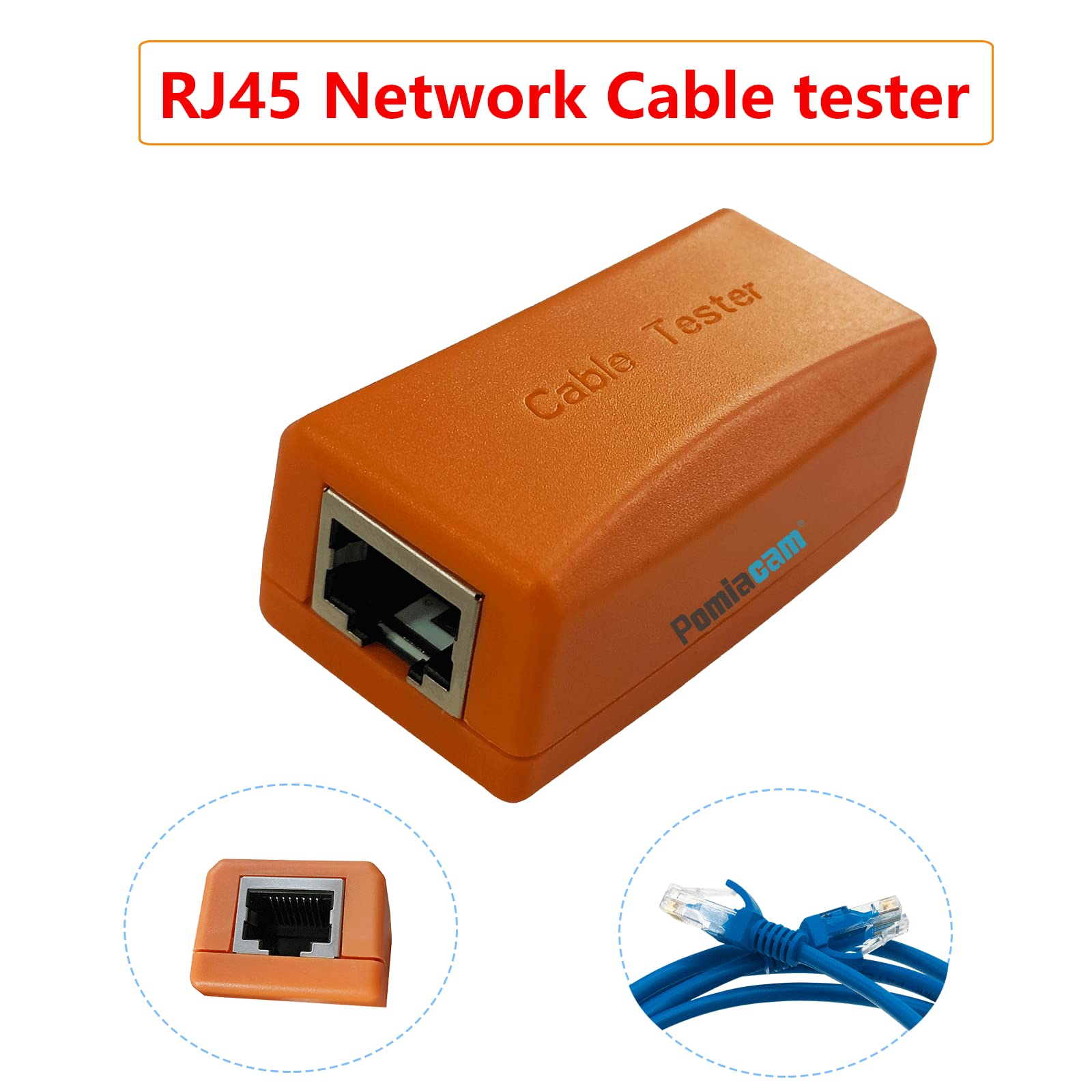 Tester kabli sieciowych CCTV, kabel sieciowy do podłączenia przewodów nr 255, akcesoria do testera kabli CCTV, wykrywanie wadliwych punktów przyłącza sieciowego RJ45