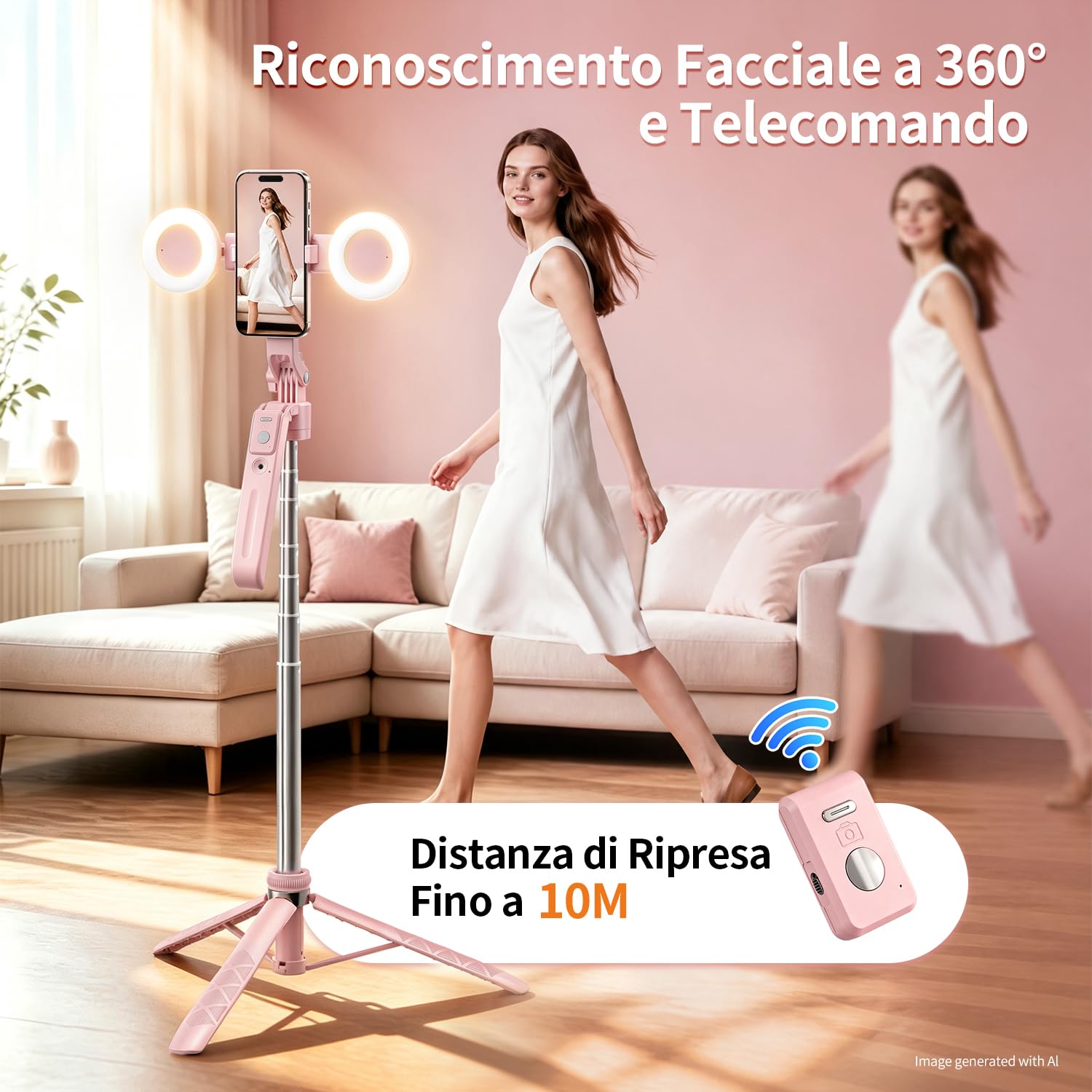 Treppiede per selfie