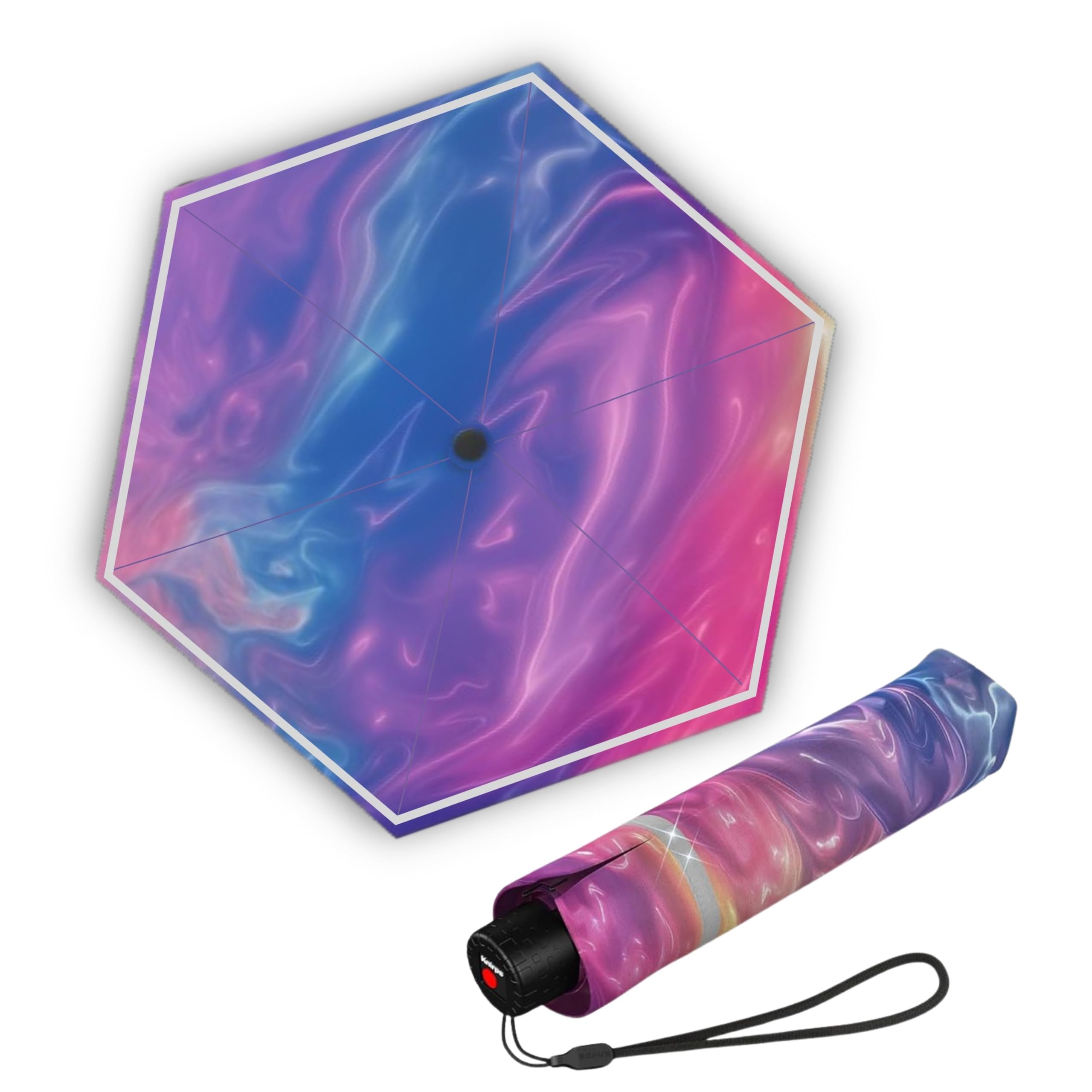Knirps umbrella Rookie Manual Fashion Imagine Reflective multicolored