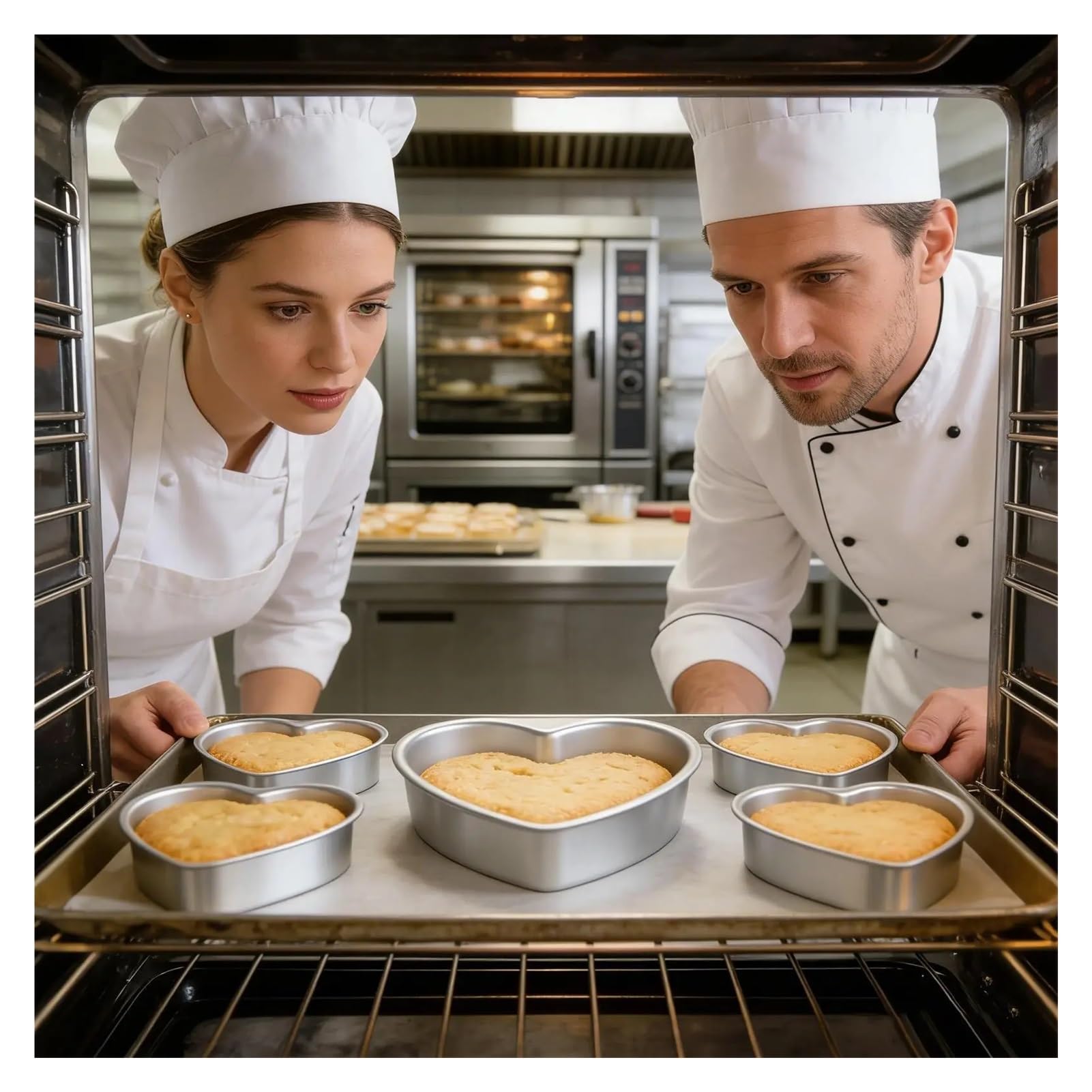 Outils de cuisine en forme cœur, 3 pièces, moule à pâtisserie pour Créer des Gâteaux