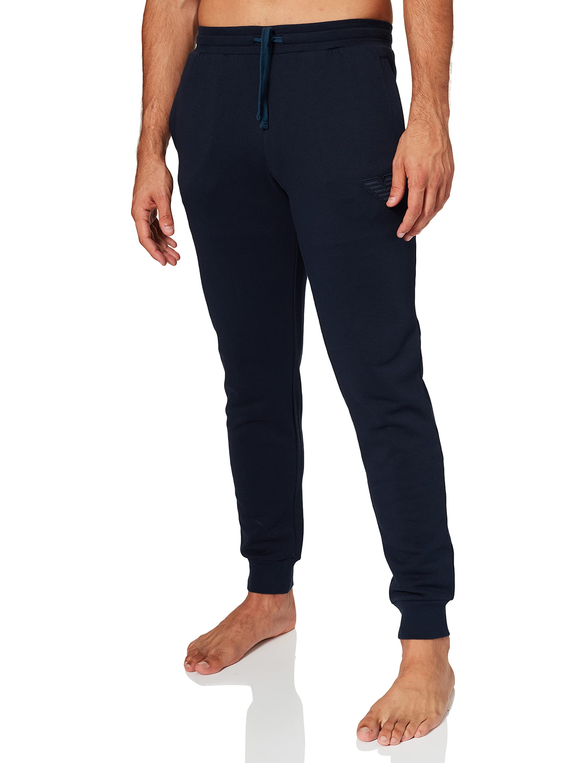 Emporio Armani Men's Navy Iconic Terry Jogging Bottoms, Xl