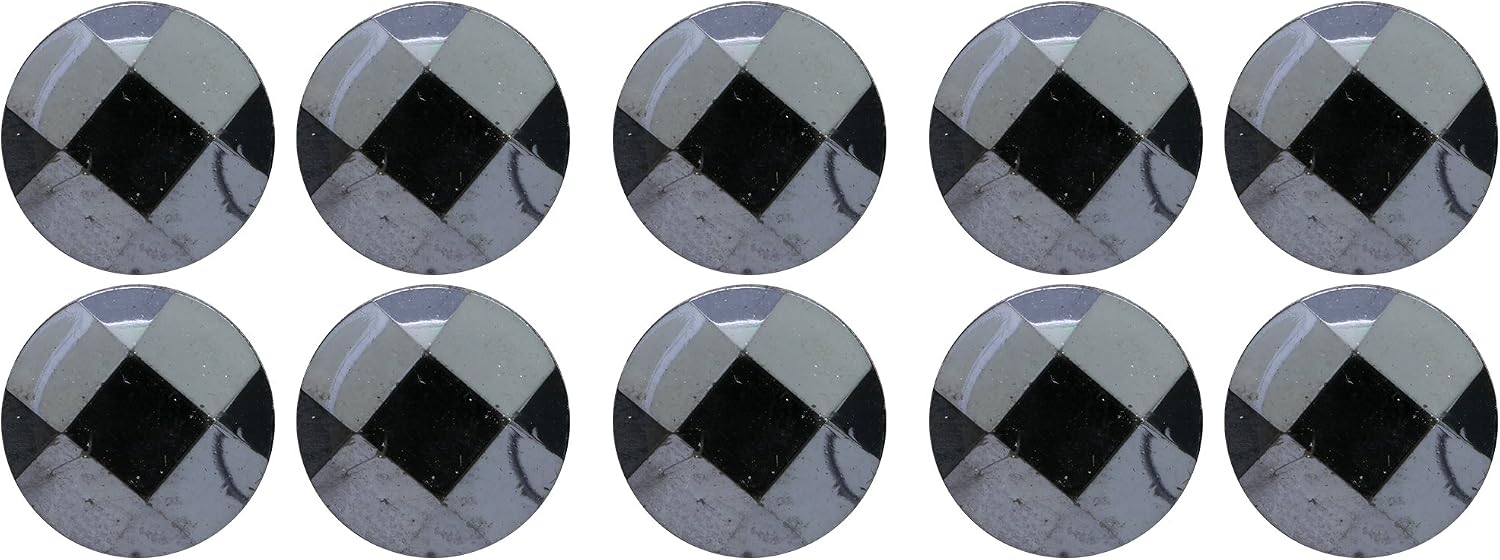 Bell Art AZNUT-0642 Acrylic Buttons, 0.4 inches (10 mm), Col.70 Aurora, Pack of 10