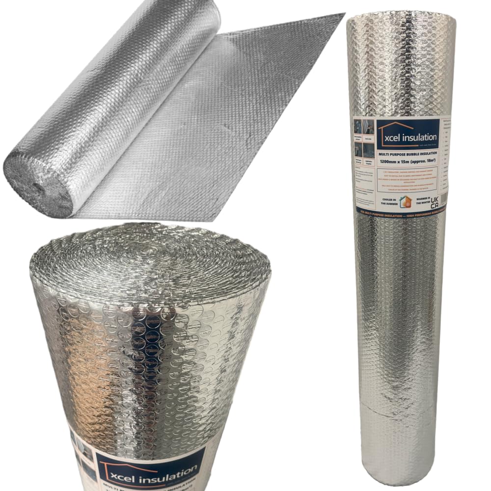 1200mm x 15m, Xcel Multi Purpose Insulation, Thermal Aluminium Foil, Reflective & Radiant Barrier