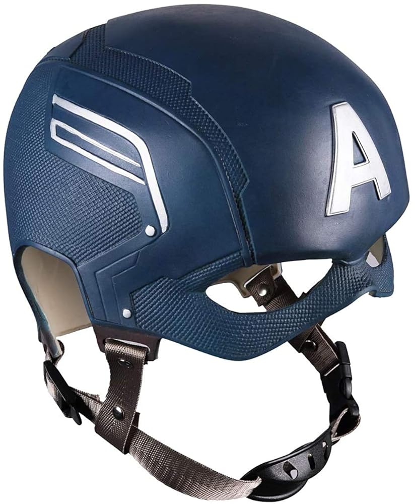 キャプテンアメリカ マスク ネイビー Amazon.com: Captain Cosplay Helmet Movie Mask Latex